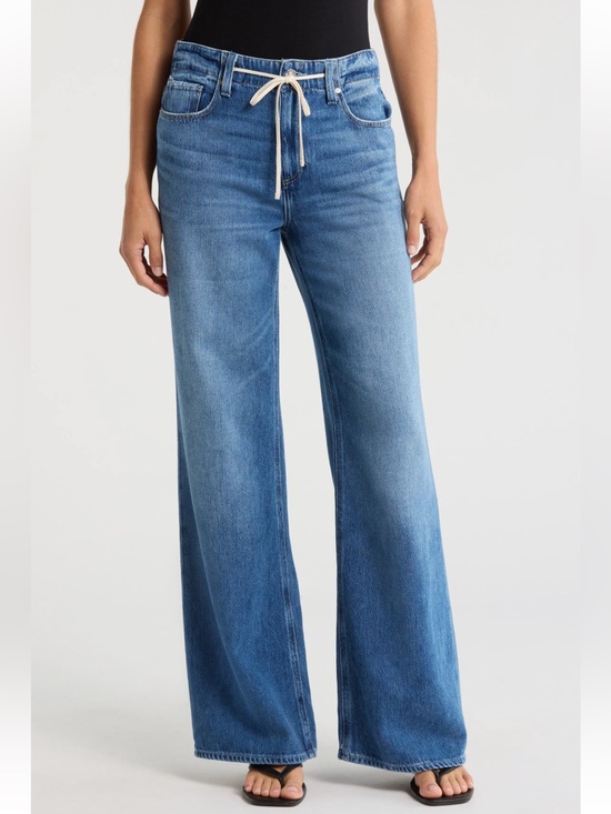 PAIGE Denim - NWT Paige Zoey 31” Wide Leg Denim Jeans with Drawstring Waist